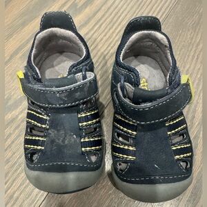 Stride Rite Navy and Gray Baby Walkers